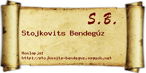 Stojkovits Bendegúz névjegykártya
